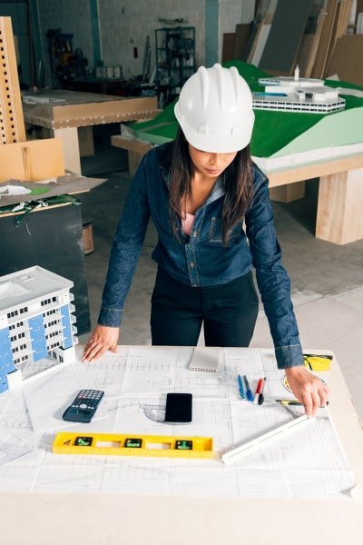 Girl working and checking FAQ